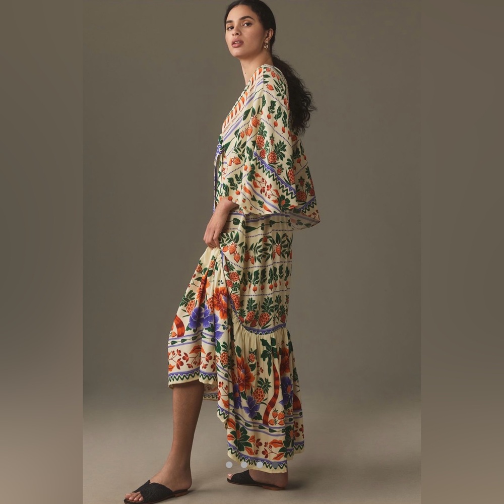 FARM Rio Multicolor Patterned Maxi Dress Size S - Picture 4 of 4